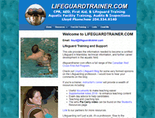 Tablet Screenshot of lifeguardtrainer.com